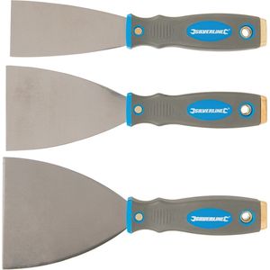 Silverline Plamuurmessen Set - Expert - 50, 75 en 100 mm - 3 delig