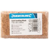 Silverline - Korkschleifklotz 110 x 60 x 30 mm