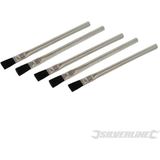 Silverline Soldeer Flux Kwasten - Ø 15 Mm - 5 Stuks