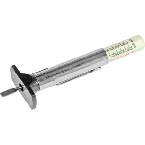 Silverline Bandenprofielmeter - Analoog - Zakformaat - Meetbereik 1-25 mm - Verchroomd