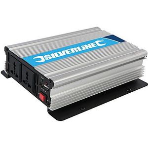 Silverline 168754 12V Omvormer - 1000W