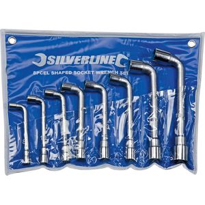 Silverline Haakse pijpsleutel set - 8 t/m 19 mm - 8 delig