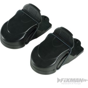 Fixman Plastic muizenvallen - duurzaam - klassiek ontwerp - 2 stuks