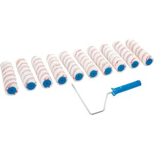 Silverline Verfbeugel met 10 acryl rollers - ergonomisch handvat - 254 mm