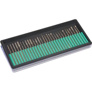 Silverline Slijpstenen Set - Diamant-gecoat - 30-delig - Voor Diverse Materialen