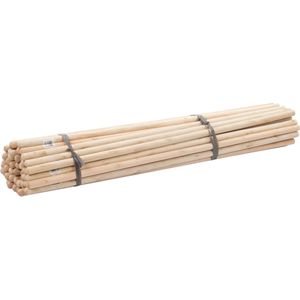 Silverline - Houten Bezemstelen - 122 cm - Set van 50