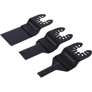 Silverline Multitool zaagbladen set - HCS - 10, 20, 34 mm - voor zachthout en gipsplaten
