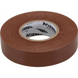 Fixman Isolatietape - 19 mm x 33 meter - Bruin