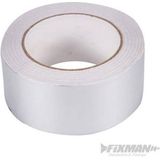 Fixman Aluminium isolatietape - vlamvertragend - 75 mm x 45 m - UV- en waterbestendig