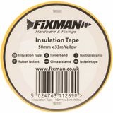 Fixman Isolatietape - 50 mm x 33 meter - Geel - Waterdicht en Vlamvertragend