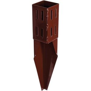 Fixman Paal reparatiepunt - Gegalvaniseerd staal - Roestbestendig - 7,5 x 7,5 cm
