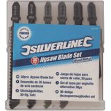 Silverline 30 delige decoupeerzaagbladenset hout/metaal