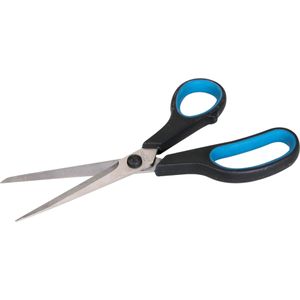 Silverline Comfortabele schaar - roestvrijstalen bladen - soft-grip handvaten - 216 mm - blauw/zwart