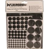 Fixman 125-delige Viltglijderset - Zelfklevend - Zwart