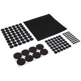 Fixman 125-delige Viltglijderset - Zelfklevend - Zwart