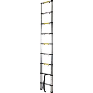 Silverline Telescopische ladder - 9 treeds - Werkhoogte 2.60m -