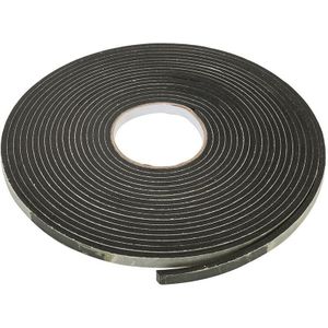 Fixman Tochtstrip - tochtwering - zwart - zelfklevend - I-profiel - 10,5 meter - 3 tot 8 mm