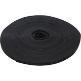 Fixman - Klittenband - Zwart - Dubbelzijdig - 10 mm x 5 meter