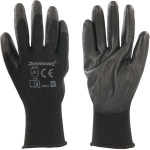 Silverline Handschoen met zwarte handpalm XL 10