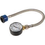 Silverline 482913 waterdrukmeter met roestvrijstalen slang 0-11 bar goud Single goud