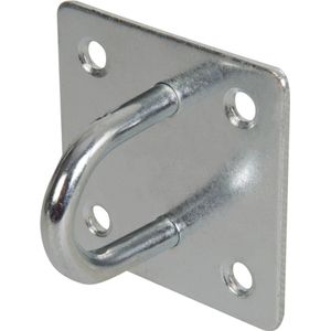 Fixman Kettingplaat - Gegalvaniseerd oog - Grondplaat 50x50 mm - Roestbestendig