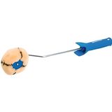 Silverline Hoek verfroller - lang handvat - 100 mm - 12 mm pluis - acryl