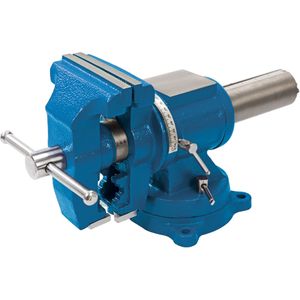 Silverline Multifunctionele bankschroef - 360 graden rotatie - 125 mm kaken - roestbestendig - 17,5 kg