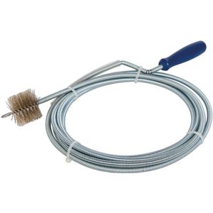 Silverline - Rohrreinigungsspirale mit Bürste 3 m
