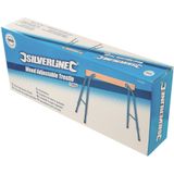 Silverline Verstelbare Houten Schraag - Verstelbare Hoogtes 6 - 7 - 80 en 90 cm - Max 150 Kilo