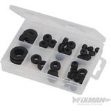 Fixman Rubberen afdichtingsringen - anti-trilling - industrieel - 35-delig - diverse maten