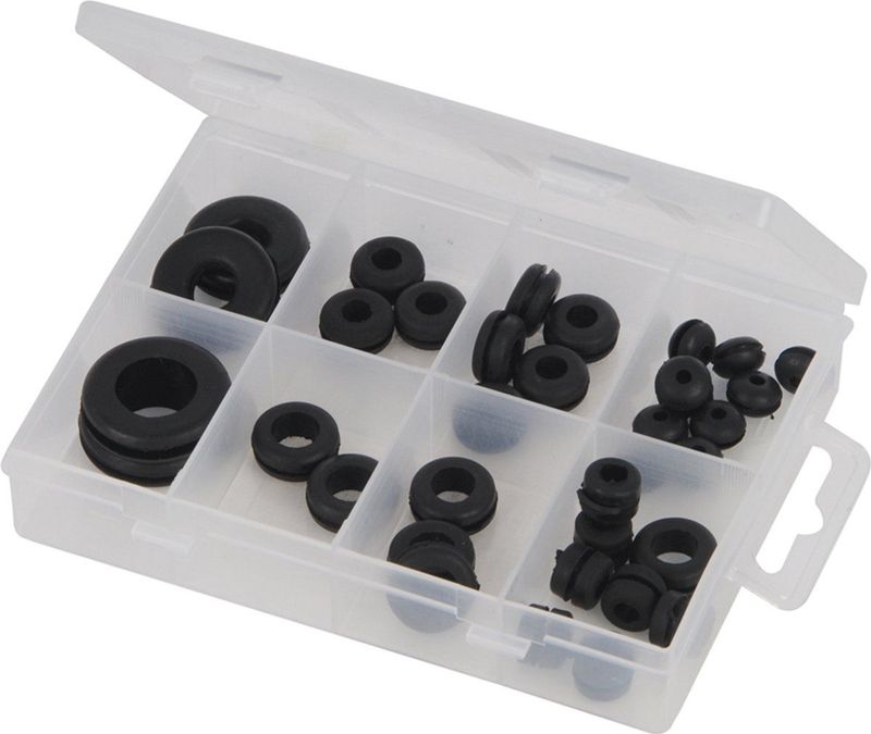 Fixman Rubberen afdichtingsringen - anti-trilling - industrieel - 35-delig - diverse maten