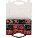 Fixman Assortiment vezel en rubberen afdichtingsringen - 280-delig - met handige opbergkoffer