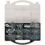 Fixman Assortiment sluitringen - roestbestendig - 1000-delig - met opbergkoffer