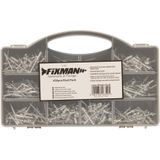 Fixman Klinknagel assortiment - 650 delig - aluminium en zink - diverse maten - met opbergkoffer