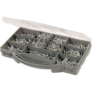 Fixman Klinknagel assortiment - 650 delig - aluminium en zink - diverse maten - met opbergkoffer