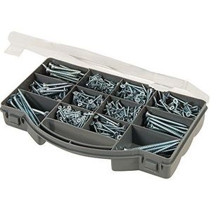 Fixman Verzonken schroefset - zink geplateerd - 780 stuks - diverse maten - opbergkoffer