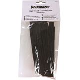 Fixman Klittenband Kabelbinders - 15 cm - Zwart - 10 stuks