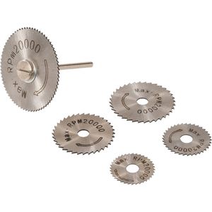 Silverline Snijschijven Set - HSS - Ø 22-44 mm - 6-delig - Voor Nauwkeurig Zagen