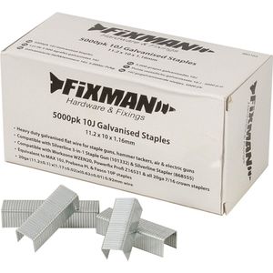 Fixman 10J Gegalvaniseerde Nietjes - 11.2 X 10 X 1.16 Mm - 5000 Stuks