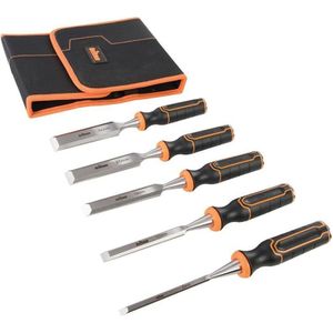 Triton - Houtbeitel Set TWCS - Gehard Chroom Vanadium Staal - 5 Stuks
