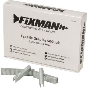 Fixman 715197 5000 nietjes type 90 5,85 x 10 x 1,25 mm