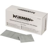 Fixman Gegalvaniseerde 18 Gauge - Tacker Spijkers - Gladde Schacht - 38 X 1.25 Mm - 5000 Stuks