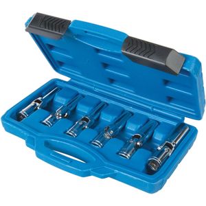 Silverline Gloeibougie Doppenset 3/8 inch - in Opbergkoffer 8 t/m 16 mm - 6 delig