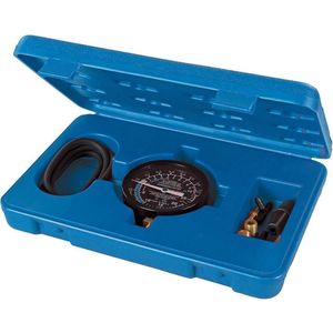 Silverline Tools 791008 Vacuüm- en brandstofpomp-drukmeter, 0-10 psig / 0-25 Hg, zwart