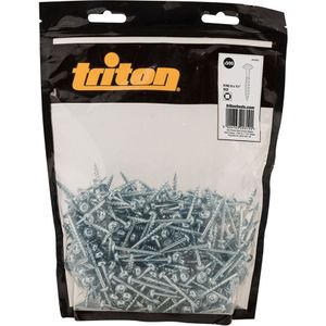 Triton 494580 stalen schroeven voor verborgen boringen, valse sluitring, niet grof, 500 cijfers, zilver, 20 x 1-1/4 inch