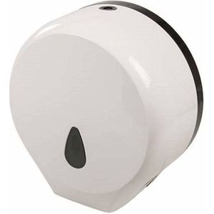 Jumbo Papier Dispenser - 29 x 28 x 13 cm - Afsluitbaar - Wit