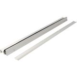 Fixman Tocht en regen strip - Voor deuren - Met meegeleverde bevestigingen - Alminium - Zilverkleurig - 914 x 56 mm