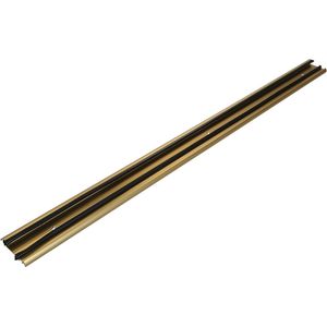 Fixman Tochtstrip - tochtwering - goud - aluminium - 91 x 6,2 cm - deur tochtstopper