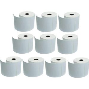 Lot de 10 rouleaux de 5 000 étiquettes thermiques directes avec revêtement de qualité supérieure, 100 mm x 150 mm, autocollantes, pour Zebra, Munbyn, Rollo, TSC, Toshiba, Citizen, LP2844, GK420D,