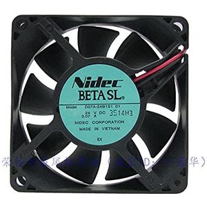D07A-24B1S1 01 7025 DC24V 0.07A 70 * 70 * 25MM 2-Wires Inverter Cooling Fan